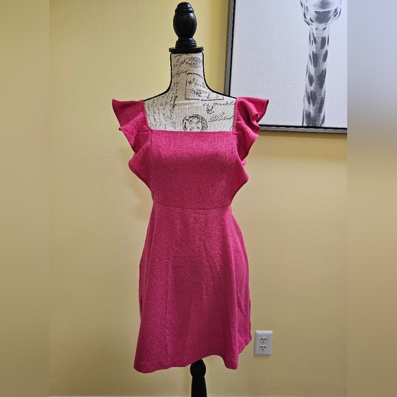 Pre-loved BCBGENERATION Ruffle Sleeve Mini Dress - Picture 4 of 14